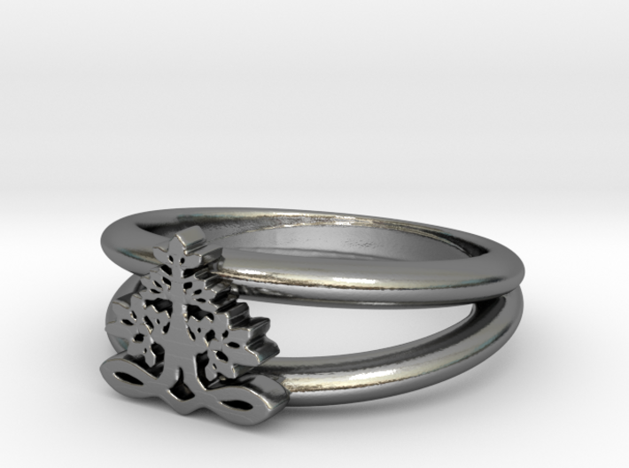 Tree of Life Ring 3d printed