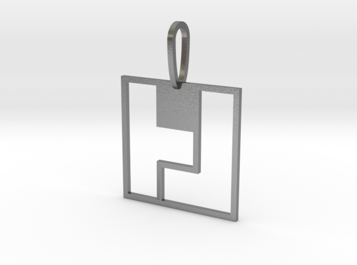 Tetromino Pendant - Square 3d printed