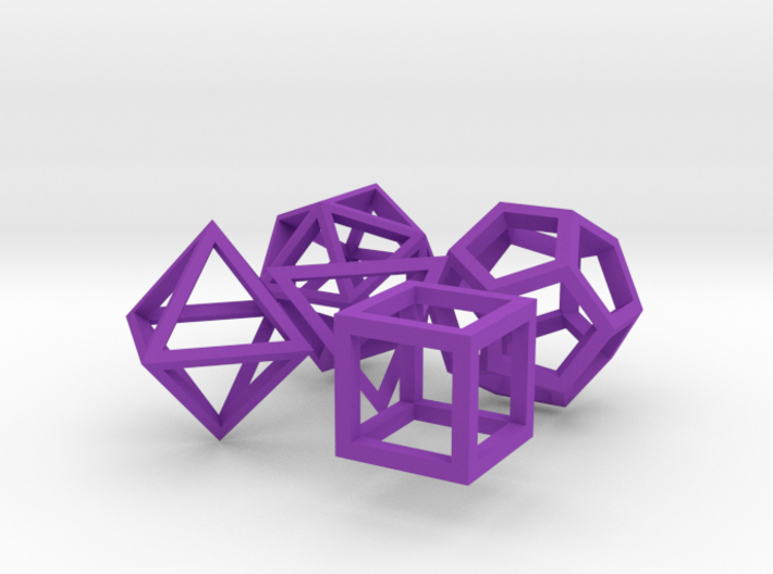 Regular polyhedra 3d printed