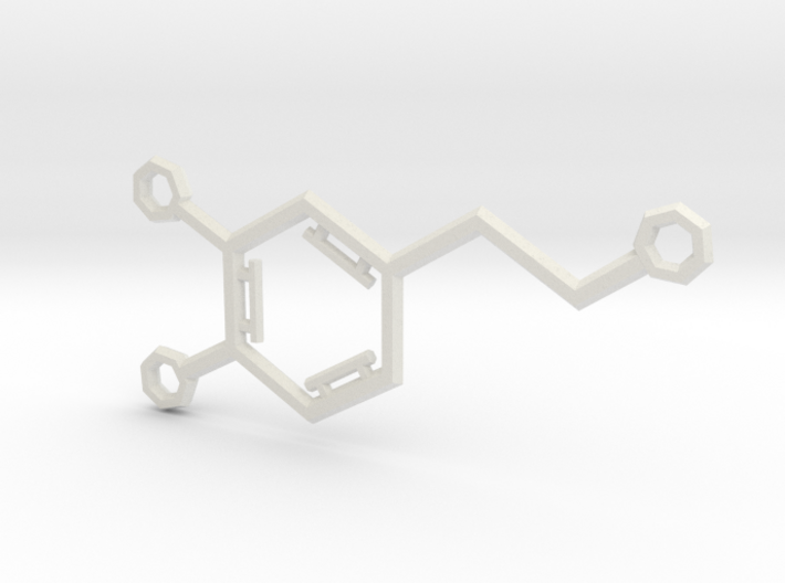 Small Dopamine Molecule 3d printed