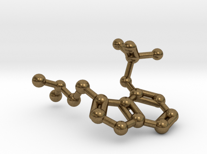 Psilocybin Molecule Keychain Necklace 3d printed