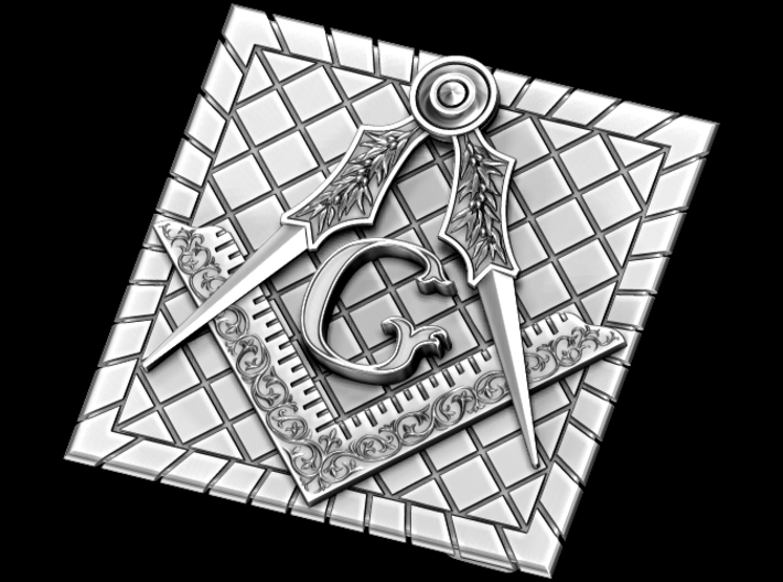 Masonic Belt Buckle 3d printed 