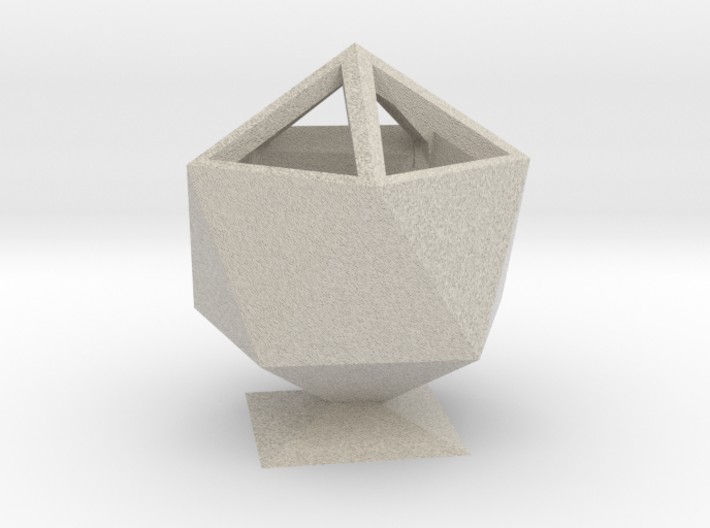 Icosahedron Pencil Cup 3d printed