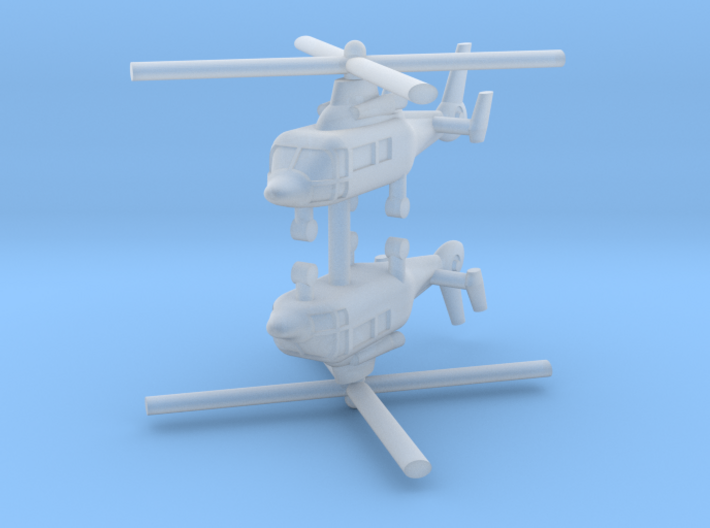 1/700 Eurocopter AS365 Dauphin (x2) 3d printed