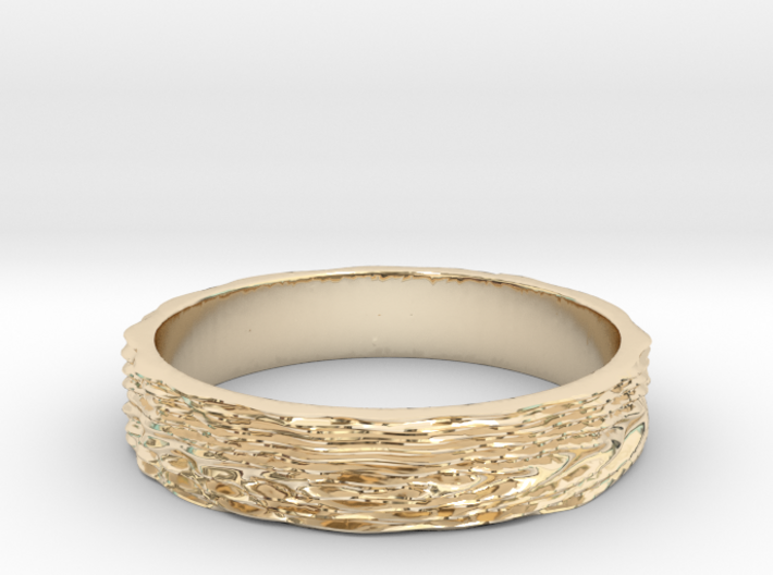 Wave of Energy Ring Size 7 3d printed