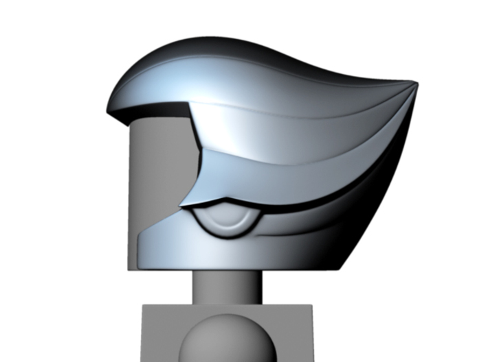 Quicksilver helmet (open face) for Minimates 3d printed