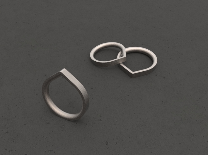 &quot;ANGLE&quot;_Women ring 3d printed
