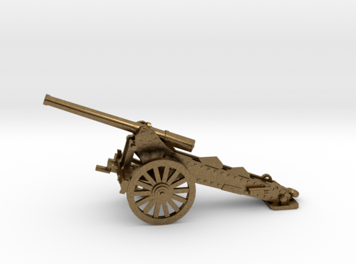 1/100, 1877 de Bange 155mm cannon (low detail) 3d printed