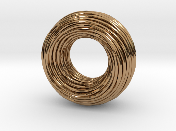 Twisted Ring Pendant - Part 1 3d printed