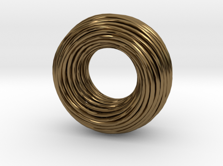 Twisted Ring Pendant - Part 1 3d printed
