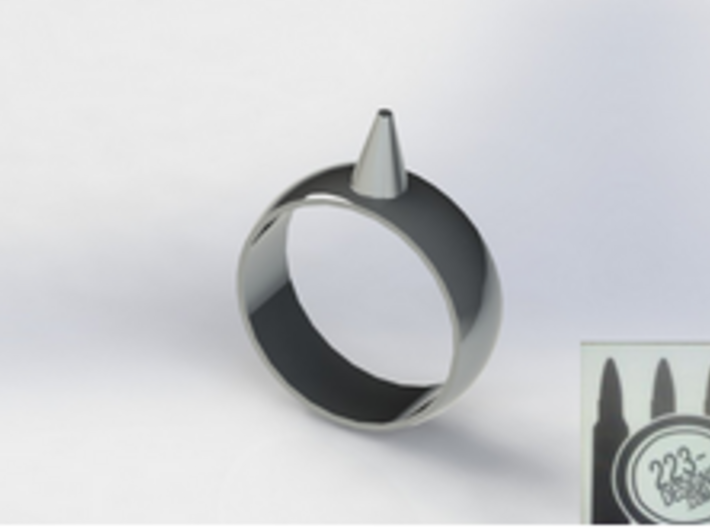9.5 223-Designs Bullet Button Ring Size  3d printed 