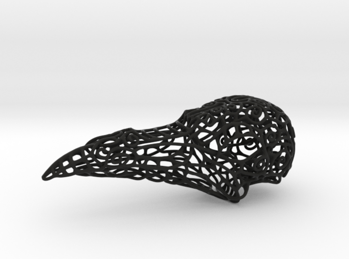 Bird Skull Filigree: 15cm 3d printed