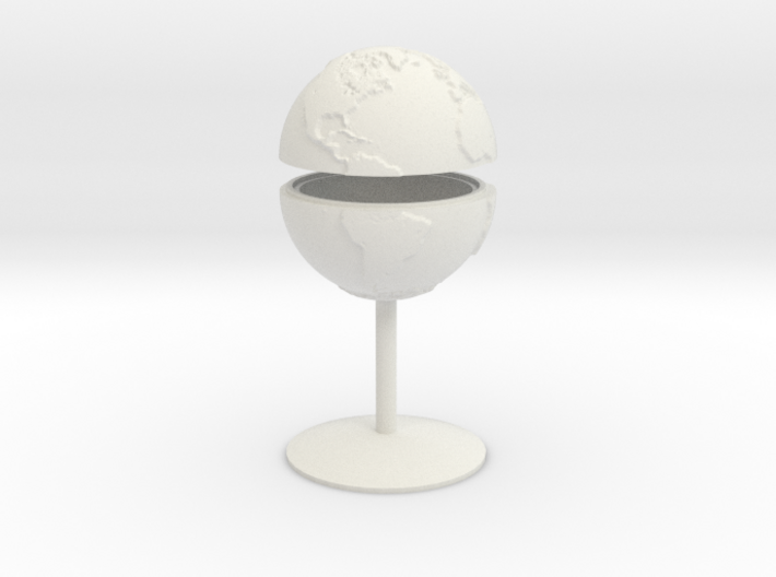 Tactile Miniature Earth With Stand 3d printed