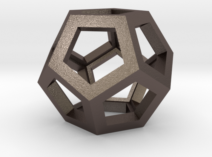 Dodecahedron Necklace Pendant 3d printed