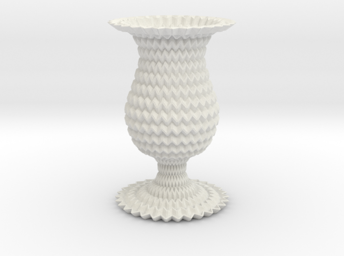 Miura Curved Cup / Vase Flower Lite 3d printed
