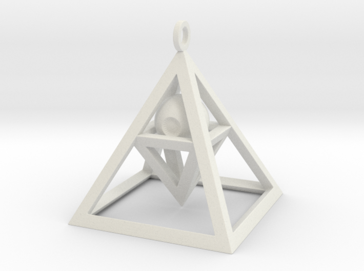 Sight of Pyramid Pendant 3d printed