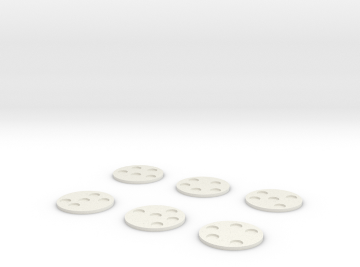 30mm Round Bases for 6mm miniatures 3d printed