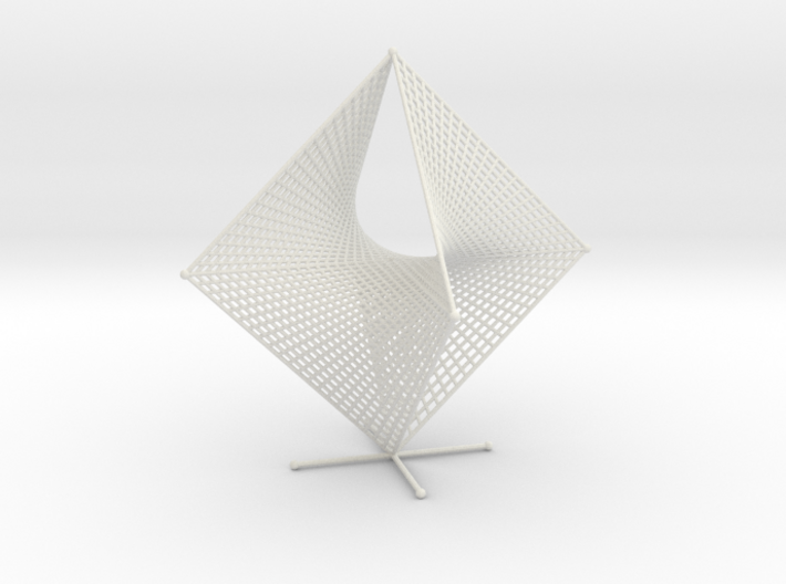 Tetrahemihexahedron Curve Stitching Double 3d printed