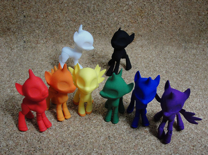Unicorn BJD Pony: small version 3d printed 