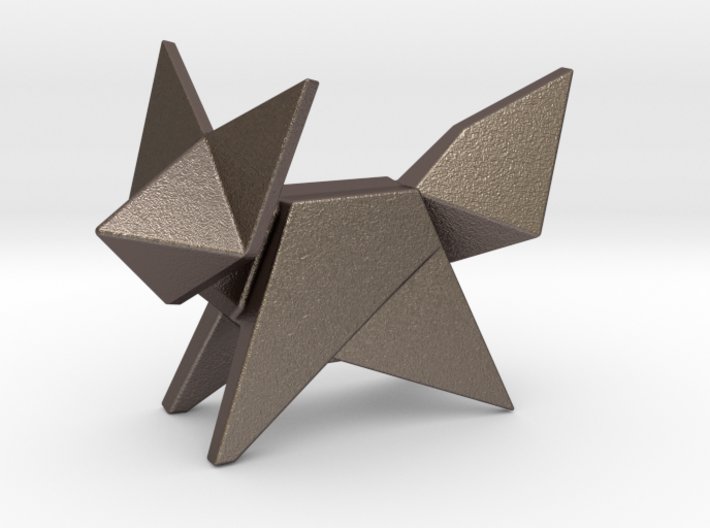 Origami Fox 3d printed