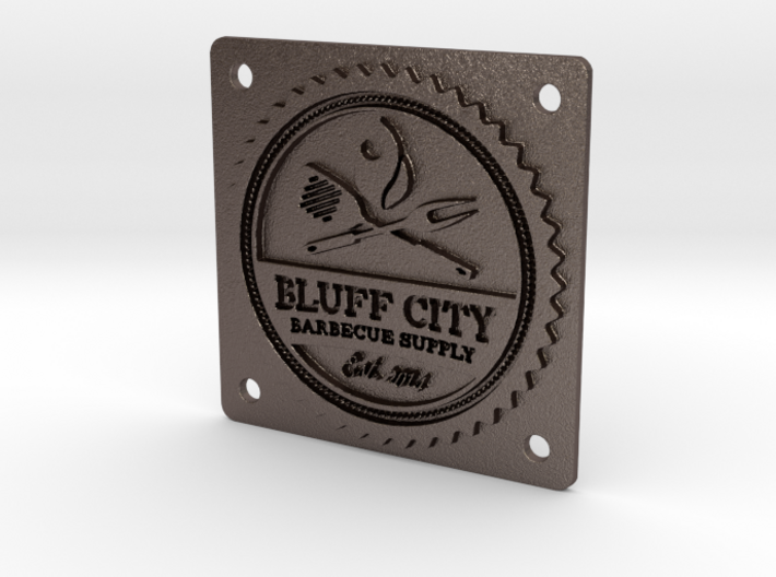 Bluff City 2&quot; Badge 3d printed