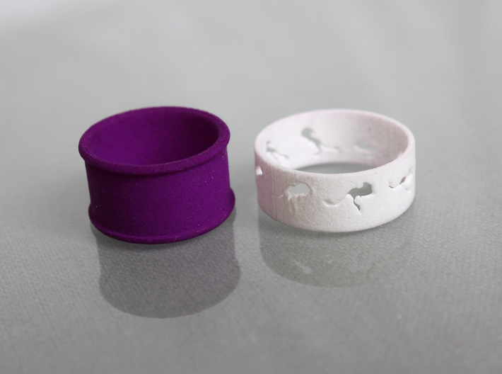 Mouse Animated Ring Sz7- part 1 of 2 3d printed 