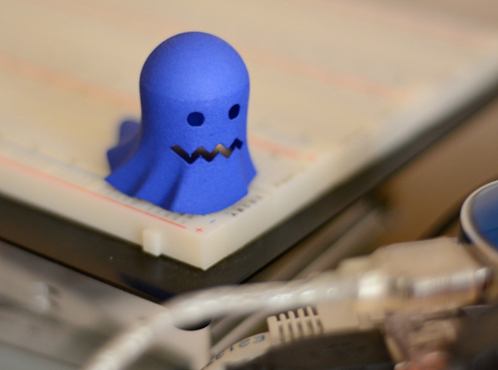 Retrogaming: Ghost (Scared) 3d printed Great companion for your geeky lab