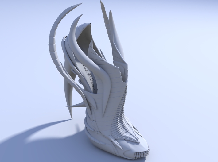 Exoskeleton Shoe - Full Size 3d printed Render 2