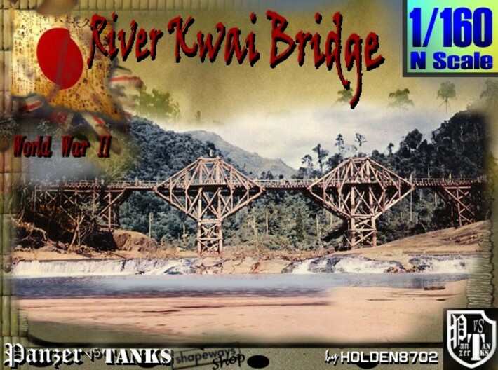 1-160 X6 Units Bridge River Kwai Platforms 3d printed