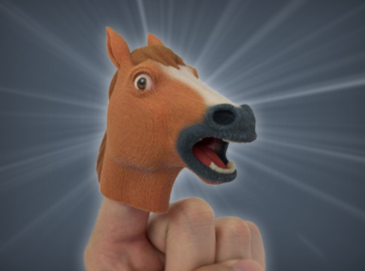 Creepy Horse Head 3d printed
