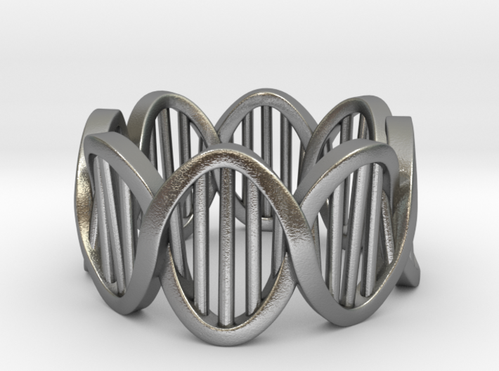 DNA Ring (Size 4) 3d printed