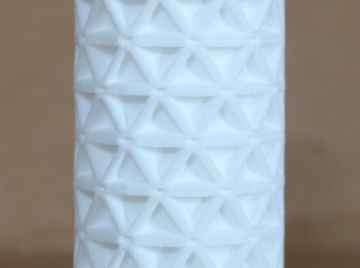 3mm isogrid cylinder 3d printed