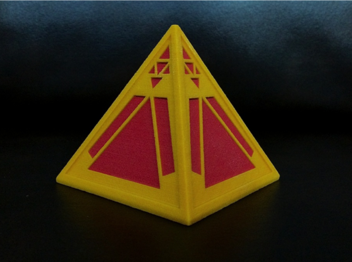 Sith Holocron (full color) 3d printed Printed in Full Color Sandstone