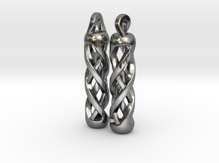 Tritium Earrings 1 (All Materials) 3d printed 