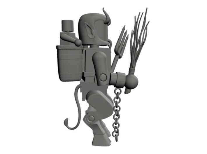 Goat Legs for Minimates 3d printed Shown with all Krampus accessories