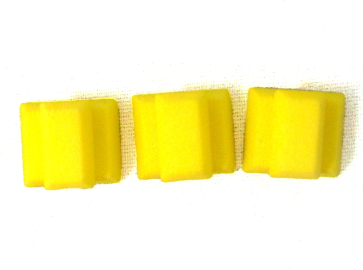 Stacked Gold Bars 3d printed Photo in Yellow Polished