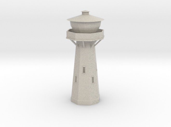 Z Scale European Water Tower 3d printed