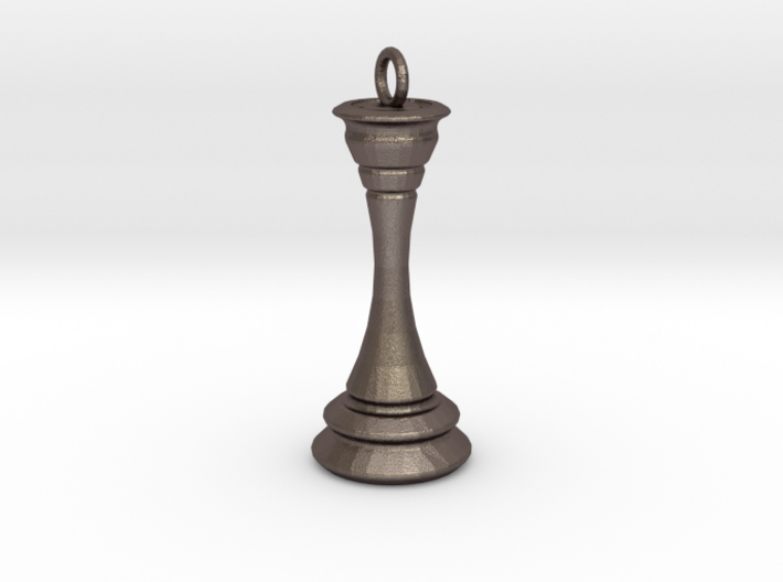 Chess Queen Keychain 3d printed