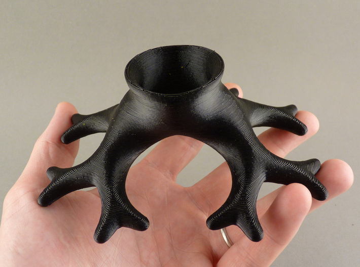 Binary Roots 3d printed Homemade black ABS prototype