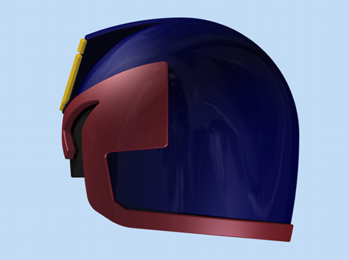 Judge Helmet 3d printed Render