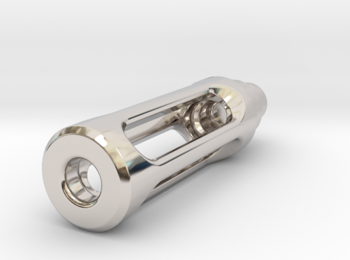 Tritium Lantern 1C (Silver/Brass/Plastic) 3d printed