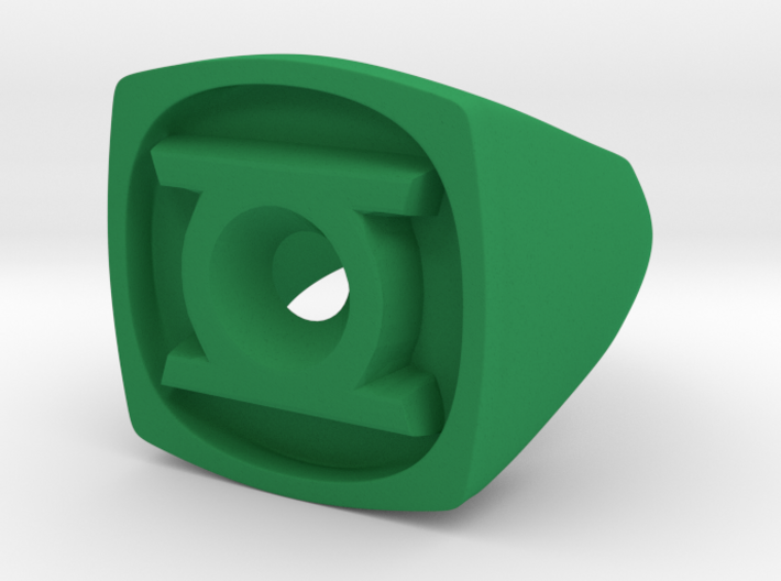 Green Lantern Ring 3d printed 