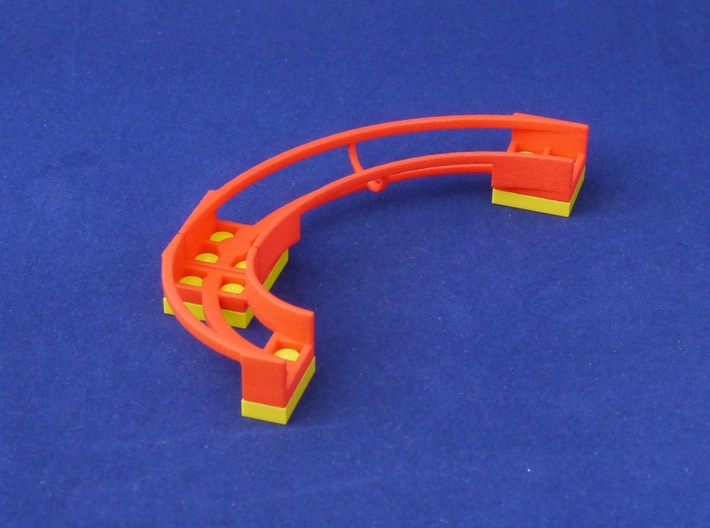 Marble Run Bricks: Curved Track Set 3d printed build example