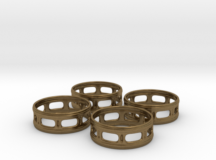 Windowed Napkin Rings (4) 3d printed