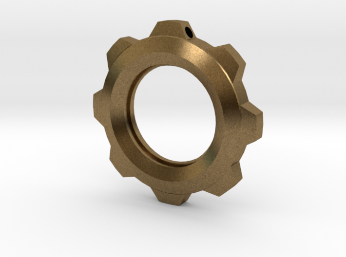 Steampunk Gear Pendant (No Text) 3d printed