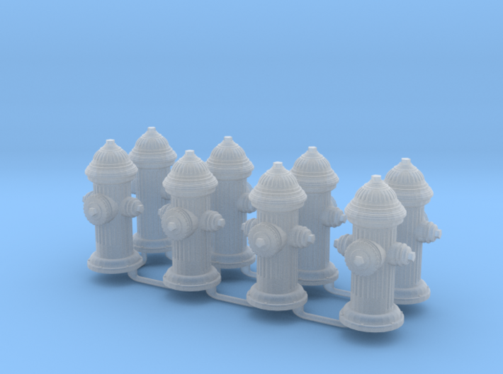 G Scale Fire Hydrants x8 3d printed