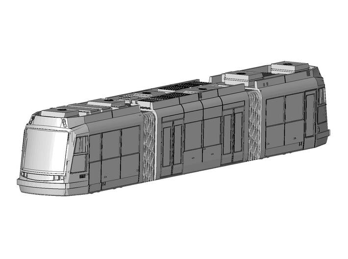 HO Portland Streetcar block model 3d printed