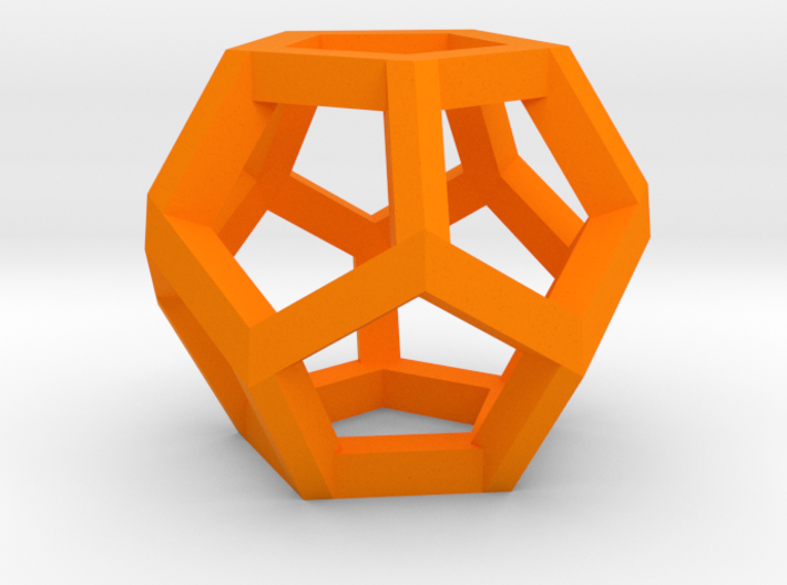 Dodecahedron charm Large 3d printed