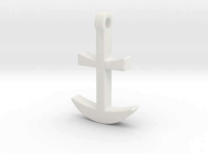 Anchor Pendant 3d printed
