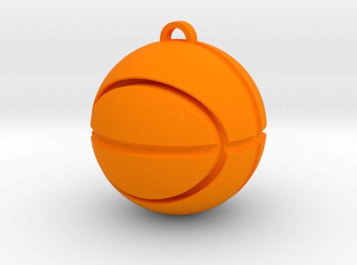 Basketball Pendant 3d printed